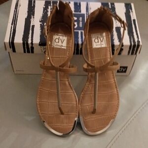 Dolce Vita Tan Textured Sandals